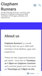 Mobile Screenshot of claphamrunners.com