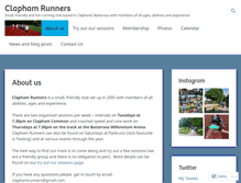 Tablet Screenshot of claphamrunners.com